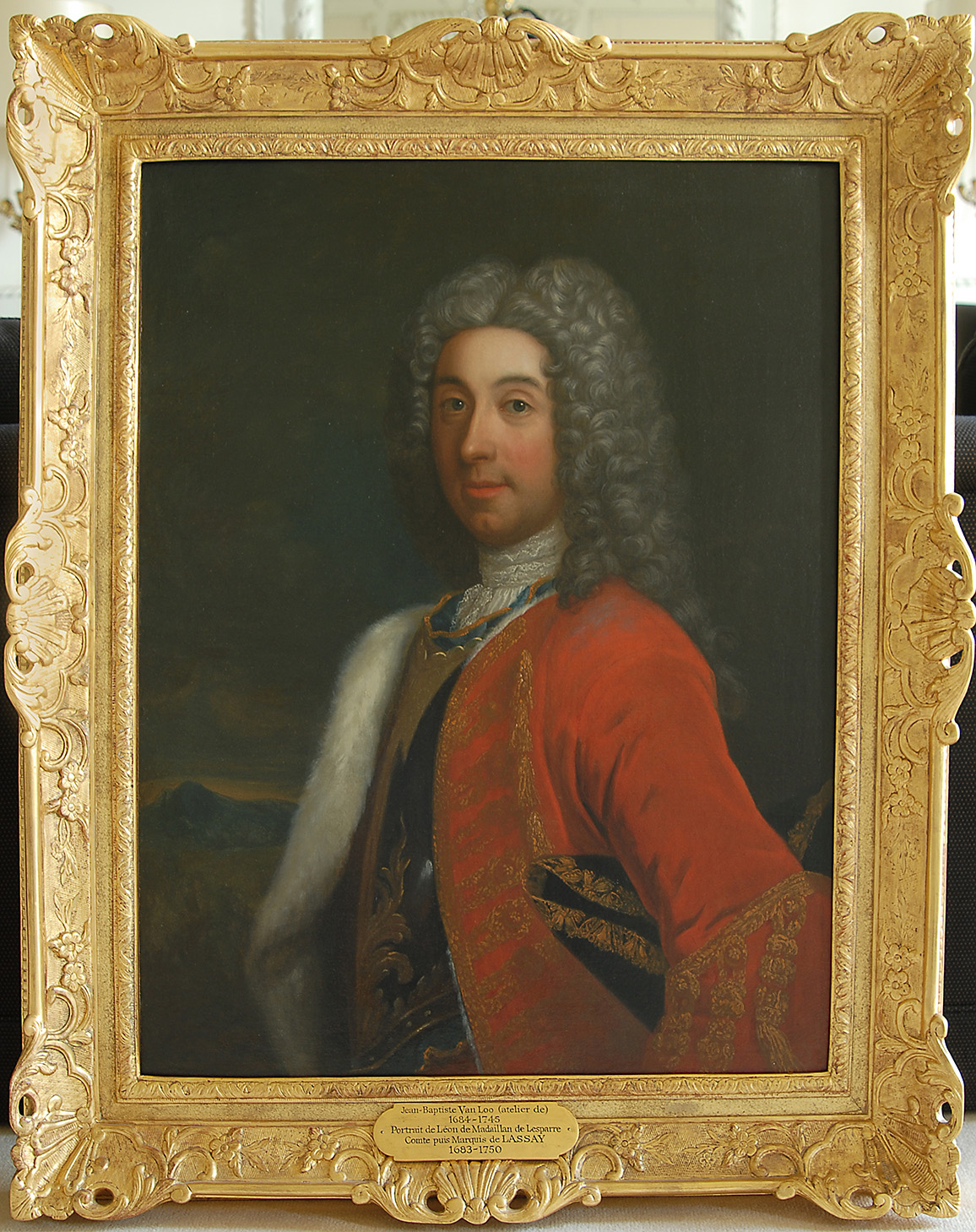 Portrait de Léon de Madaillan de Lesparre (1683-1750), comte puis marquis de Lassay Atelier de Jean Baptiste Van Loo (1684-1745) -  Reproduction du tableau Hôtel de Lassay